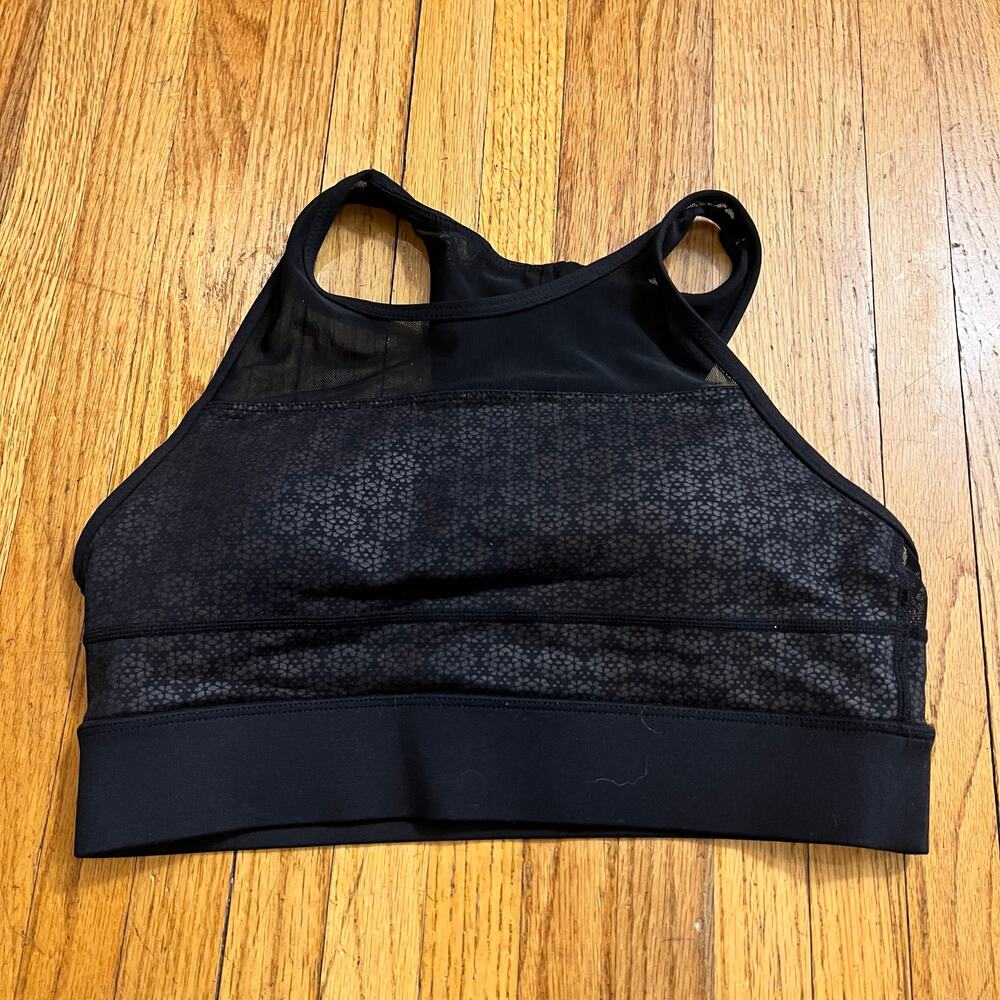 Zyia Active Sports Bra Womens Medium Black Razor Back